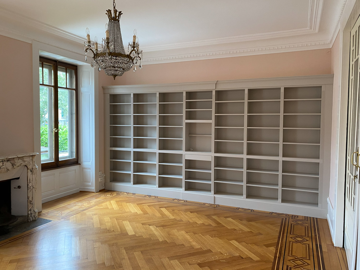 Travauxsurbois Agencement bibliotheque 2