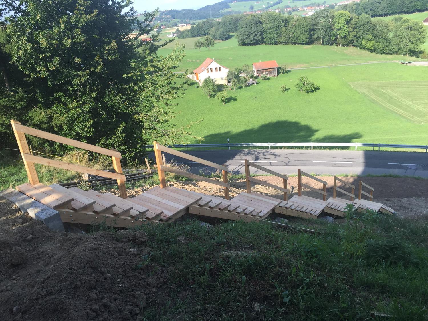 Travauxsurbois Amenagement exterieur escalier au jardin 2