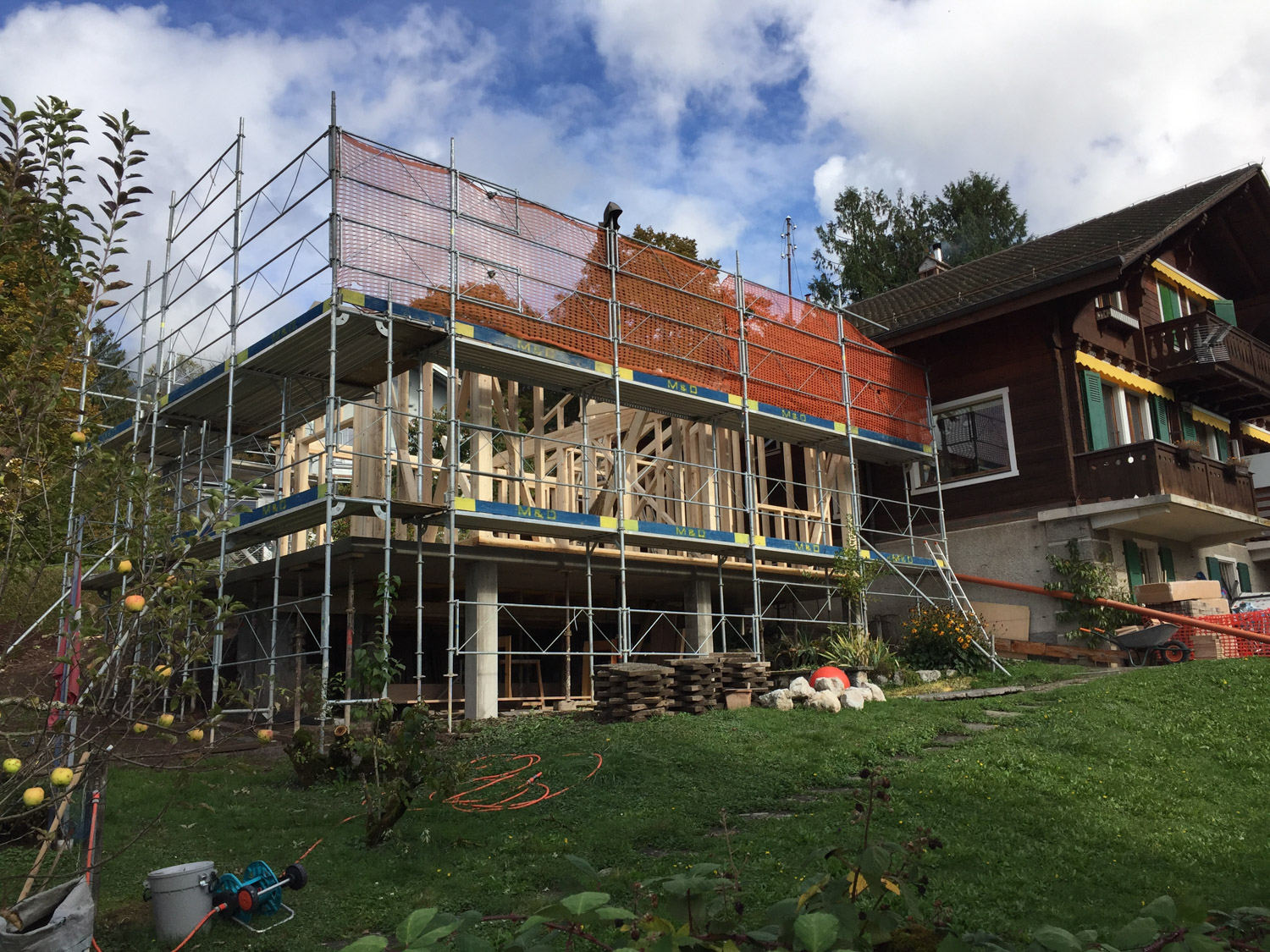 Travauxsurbois Construction et renovation d habitation Berdoz chantier Blonay 3