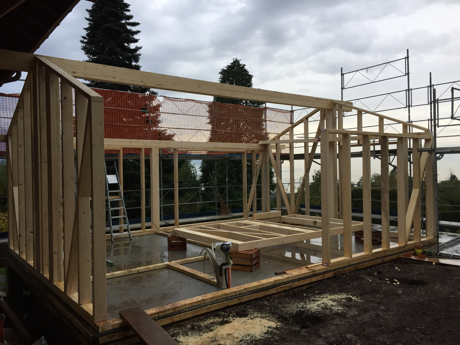 Travauxsurbois Construction et renovation d habitation Berdoz chantier Blonay 5