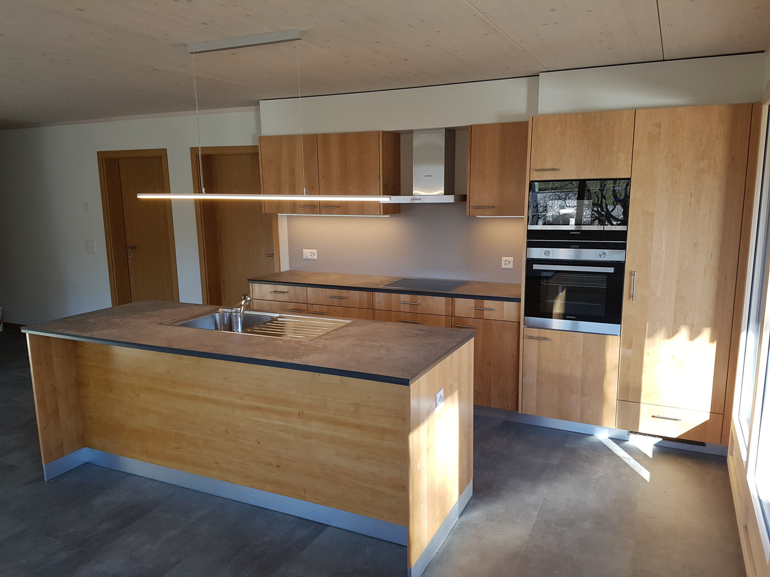 Travauxsurbois Cuisine Castel aulne avec ilot 3